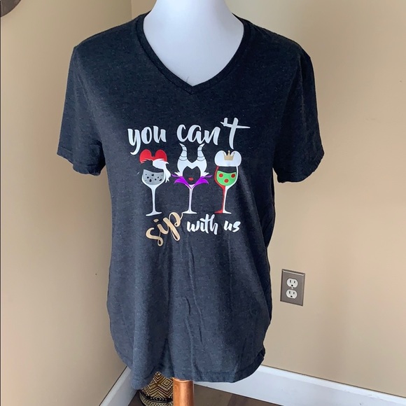 Villains “you can’t sip with us” graphic tee. - Picture 2 of 6